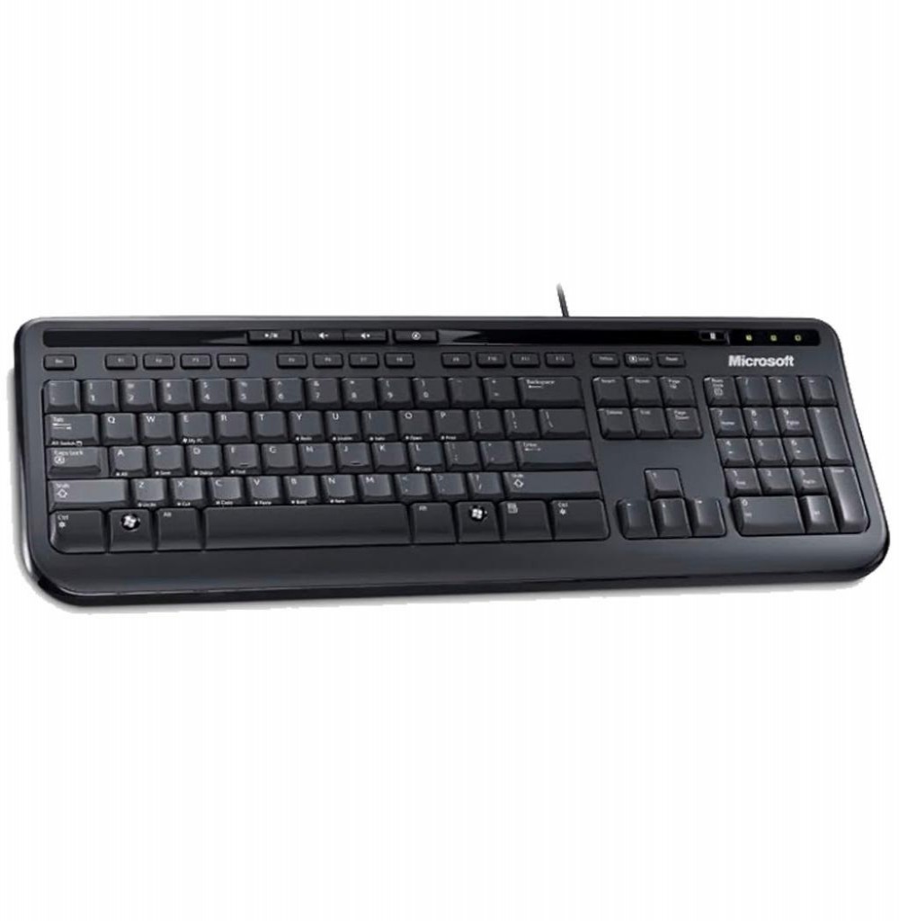 Teclado Microsoft 600 USB Português - Preto ANB-00005