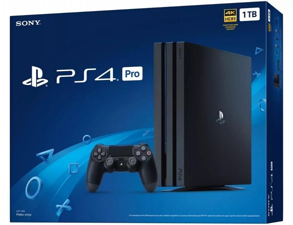 Play Station 4 Pro 7215 USA Bivolt 1TB Com Caixa Azul