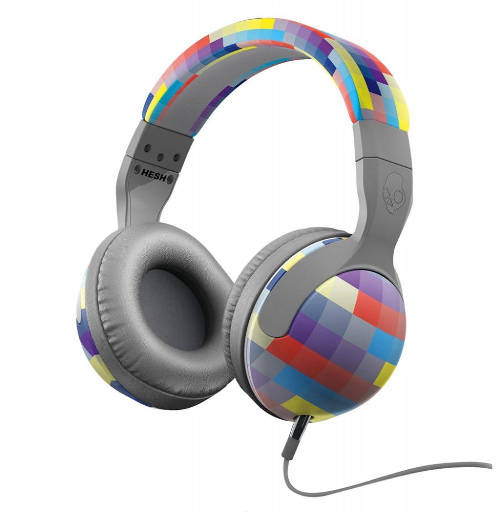 Fone de Ouvido Skullcandy Hesh 2 S6HSDZ-224 com Microfone, Cabo 1,2 Metros - Cinza e Colorido