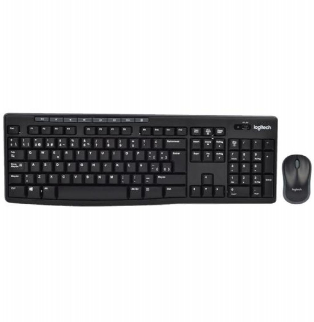 Teclado USB Logitech MK270 Com Mouse Sem Fio Espanhol