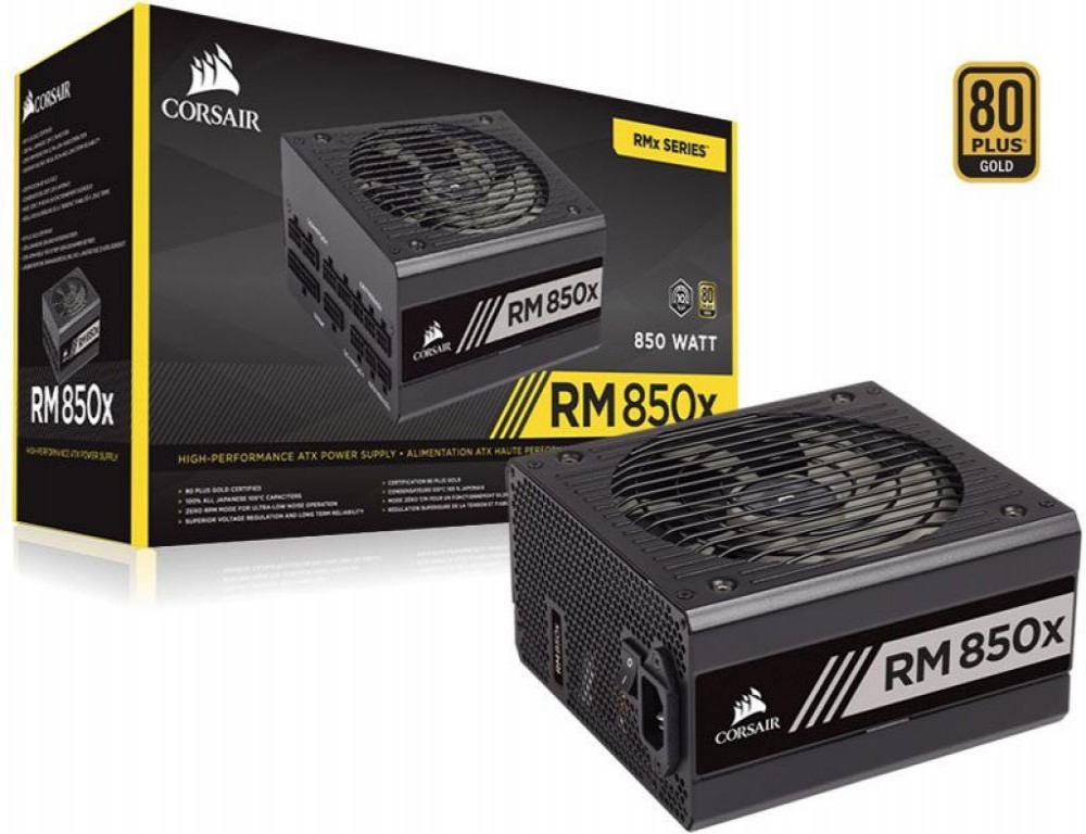 Fonte Corsair RM850X Gold Modular 80 Plus 850W 