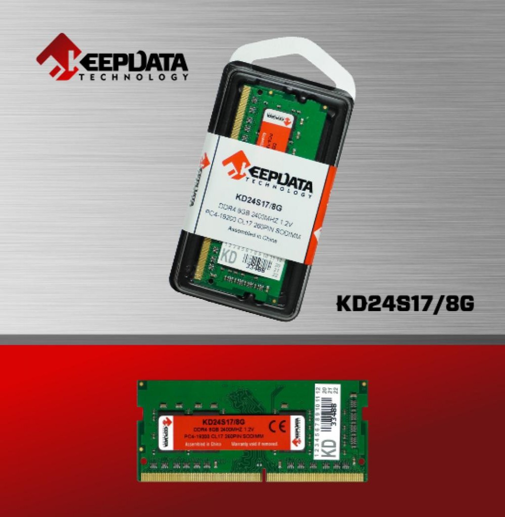 Memória Para Notebook Keepdata KD24S17/8GKG DDR4  8GB 2400MHZ