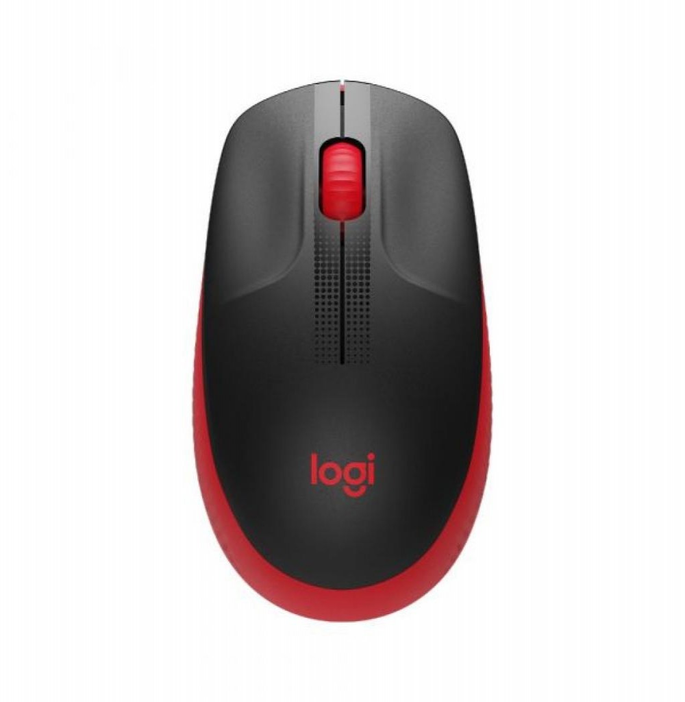 Mouse Logitech M190 Preto/Vermelho 910-005904