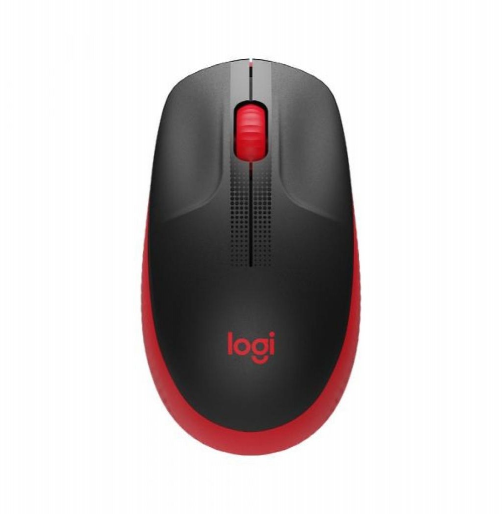 Mouse Logitech M190 Preto/Vermelho 910-005904