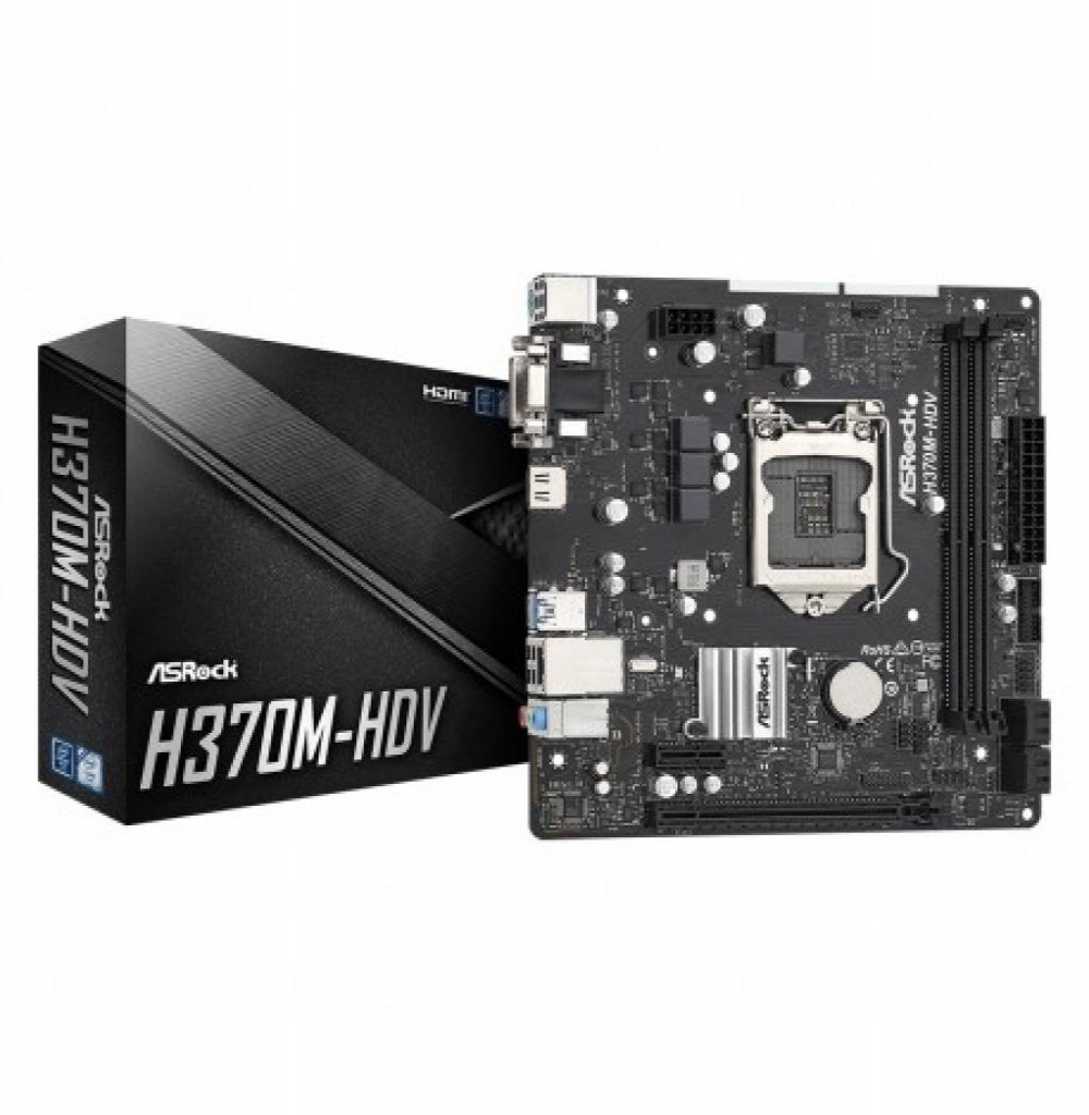 Placa Mãe AsRock H370M-HDV Intel (1151)