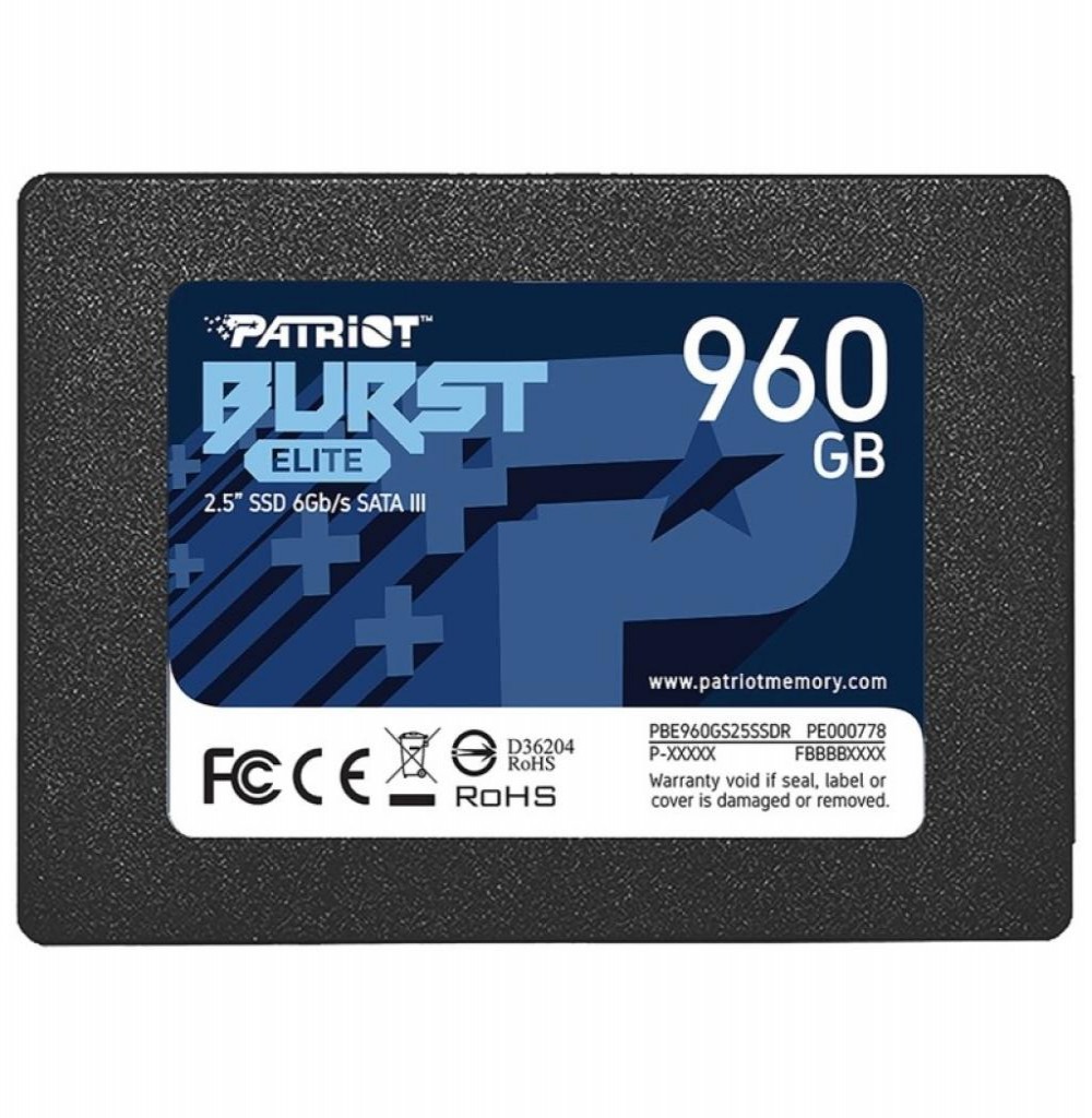 HD SSD Patriot PBE960GS25SSDR SATA3  960GB 2.5"