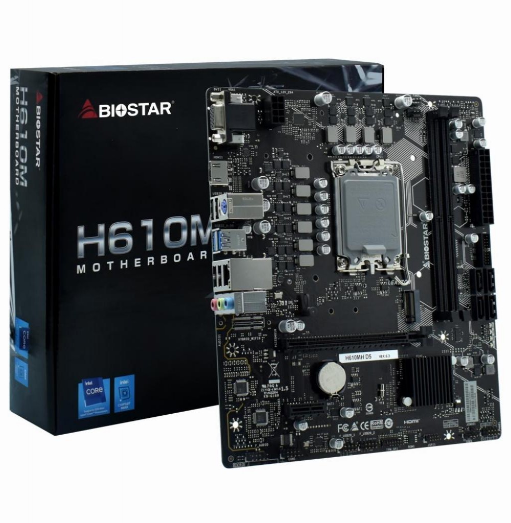 Placa Mãe Intel (1700) Biostar H610MH D5 DDR5