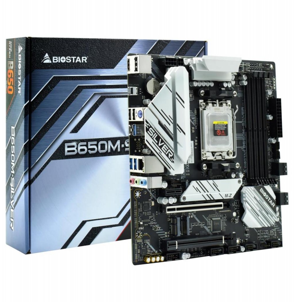 Placa Mãe AMD (AM5) Biostar B650M-Silver