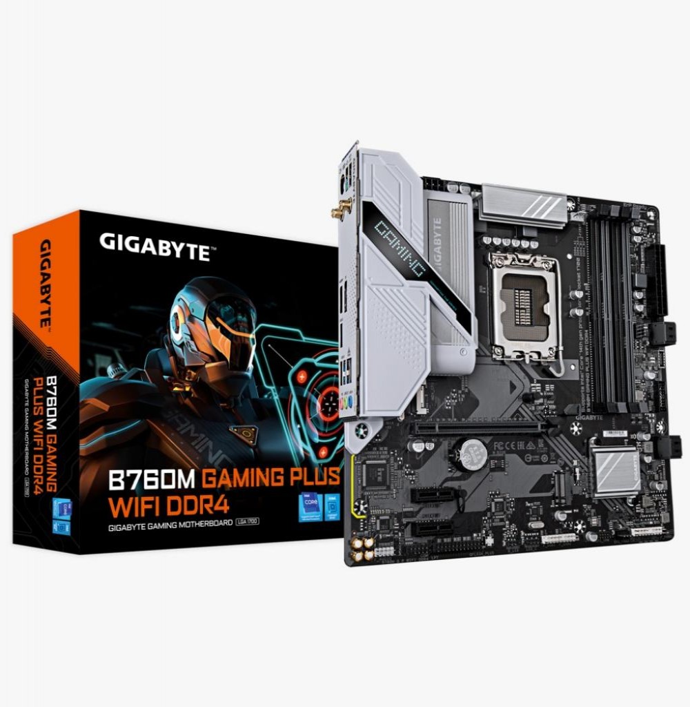 Placa Mãe Intel (1700) Gigabyte B760M Gaming Plus Wifi D4 DDR4