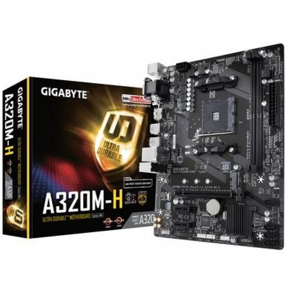 Placa Mãe (AM4) Gigabyte A320M-H 