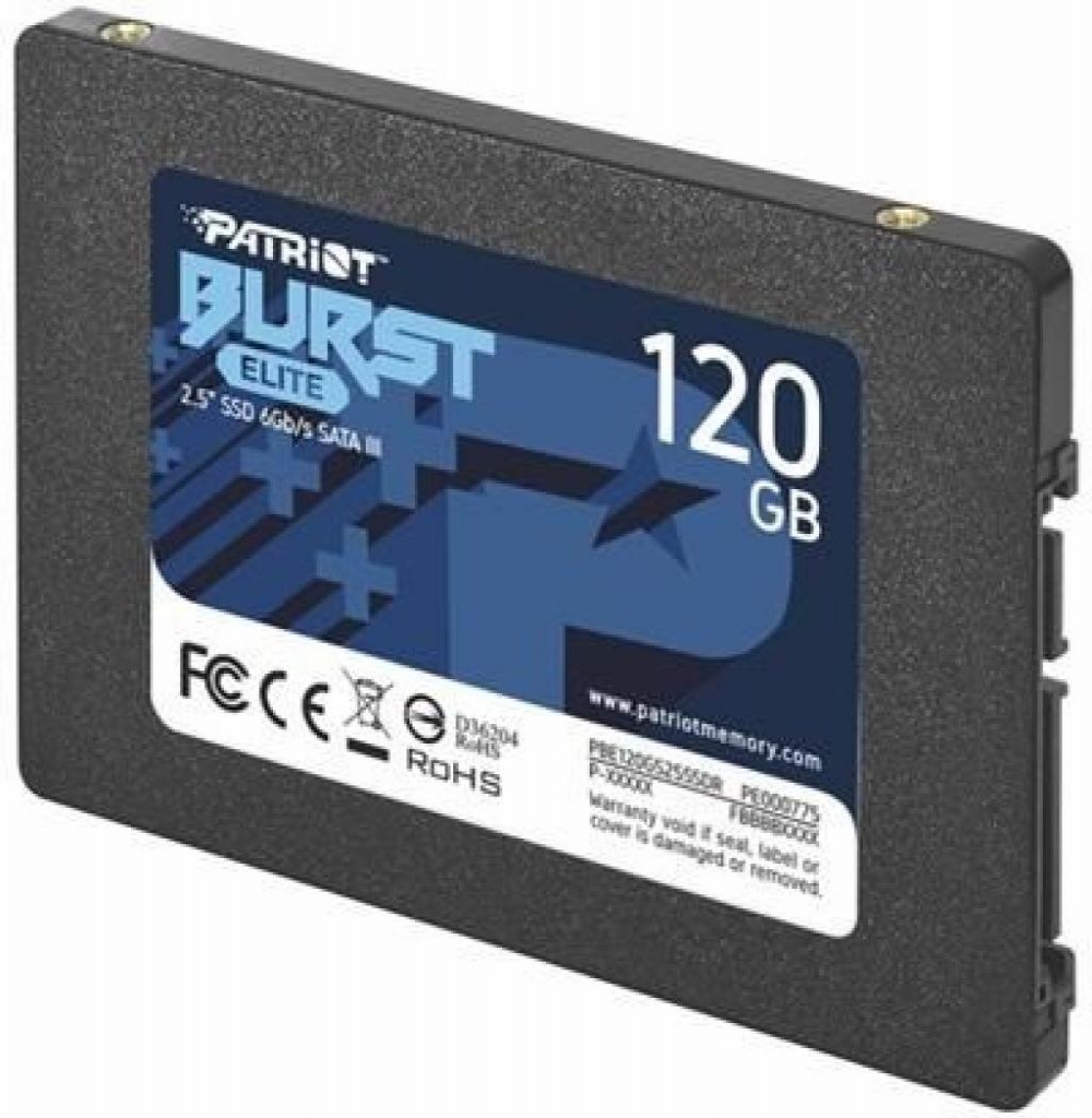HD Patriot PBE120GS25SSDR SSD SATA3  120GB 2.5"