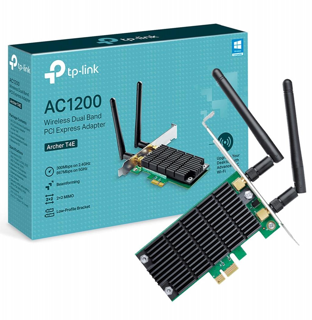 Placa Wireless PCI Express Tp-Link Archer T4E AC1200 Dual Band