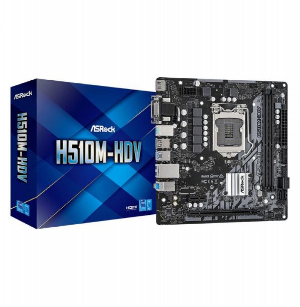 Placa Mãe AsRock H510M HDV Intel (1200)
