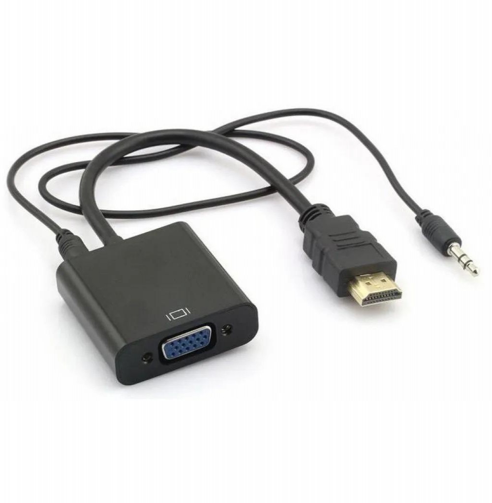 Adaptador HDMI/VGA Microfins Com Áudio