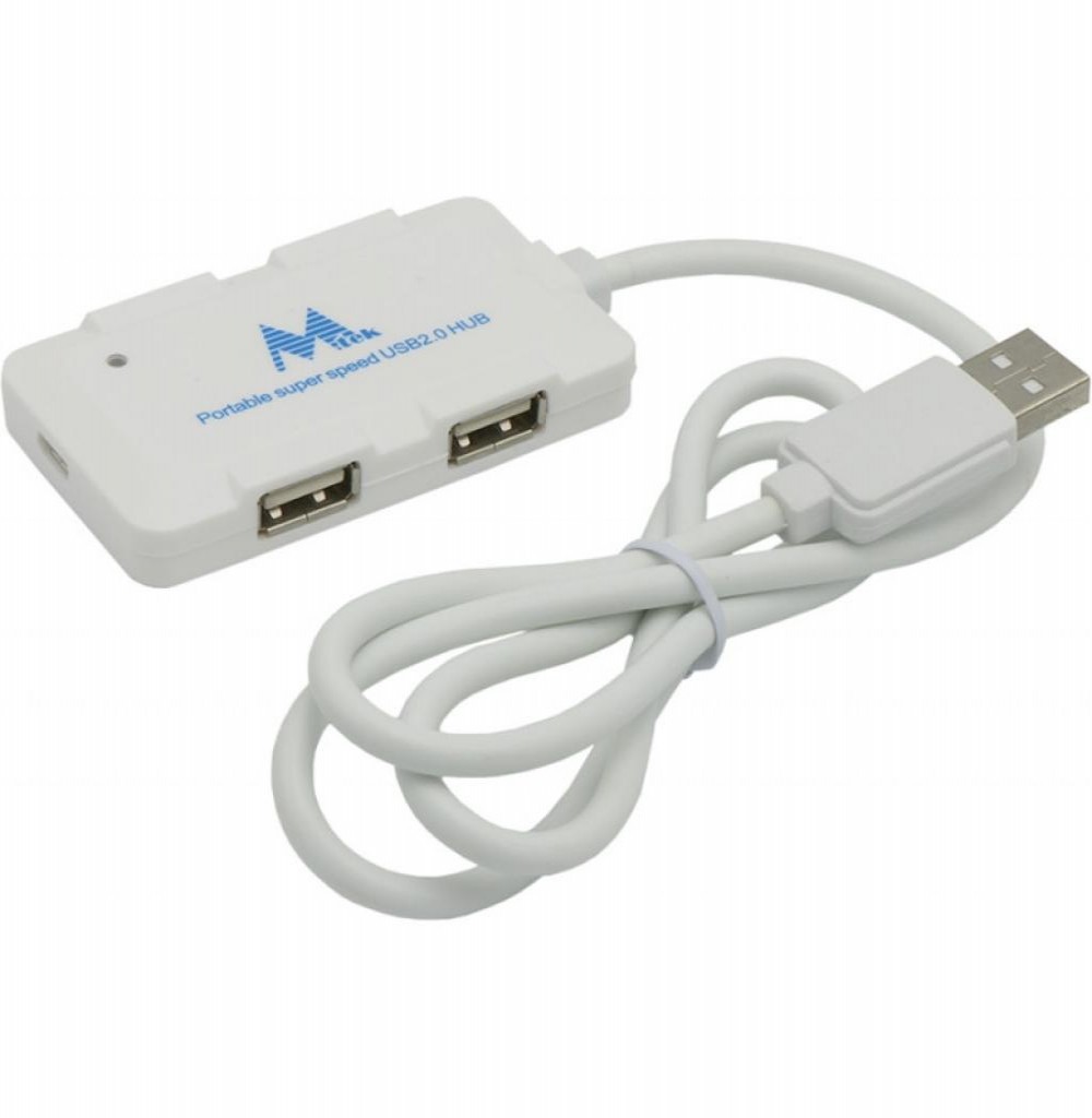 Hub Mtek HB-8102W 4 Portas USB2.0 Branco