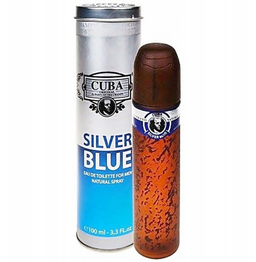 Perfume Cuba Silver Blue Eau de Toilette Masculino 100ml