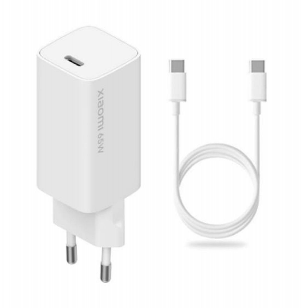 Carregador Xiaomi Para Tomada AD65GEU 65W White