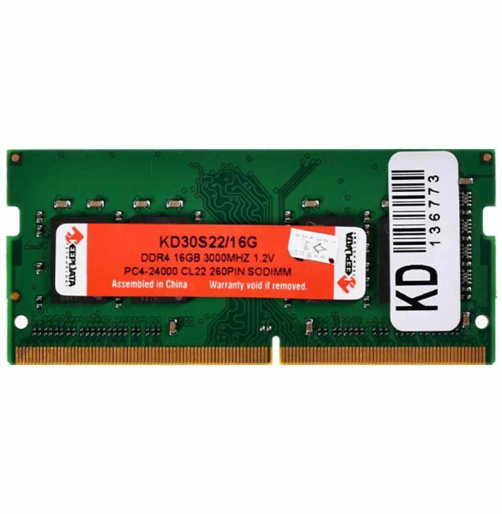 Memória Para Notebook DDR4 16GB 3200 Keepdata KD32S22/16G