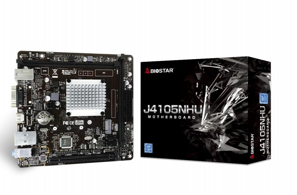 Placa Mãe + Processador Biostar J4105NHU ITX Intel Dual Core Celeron