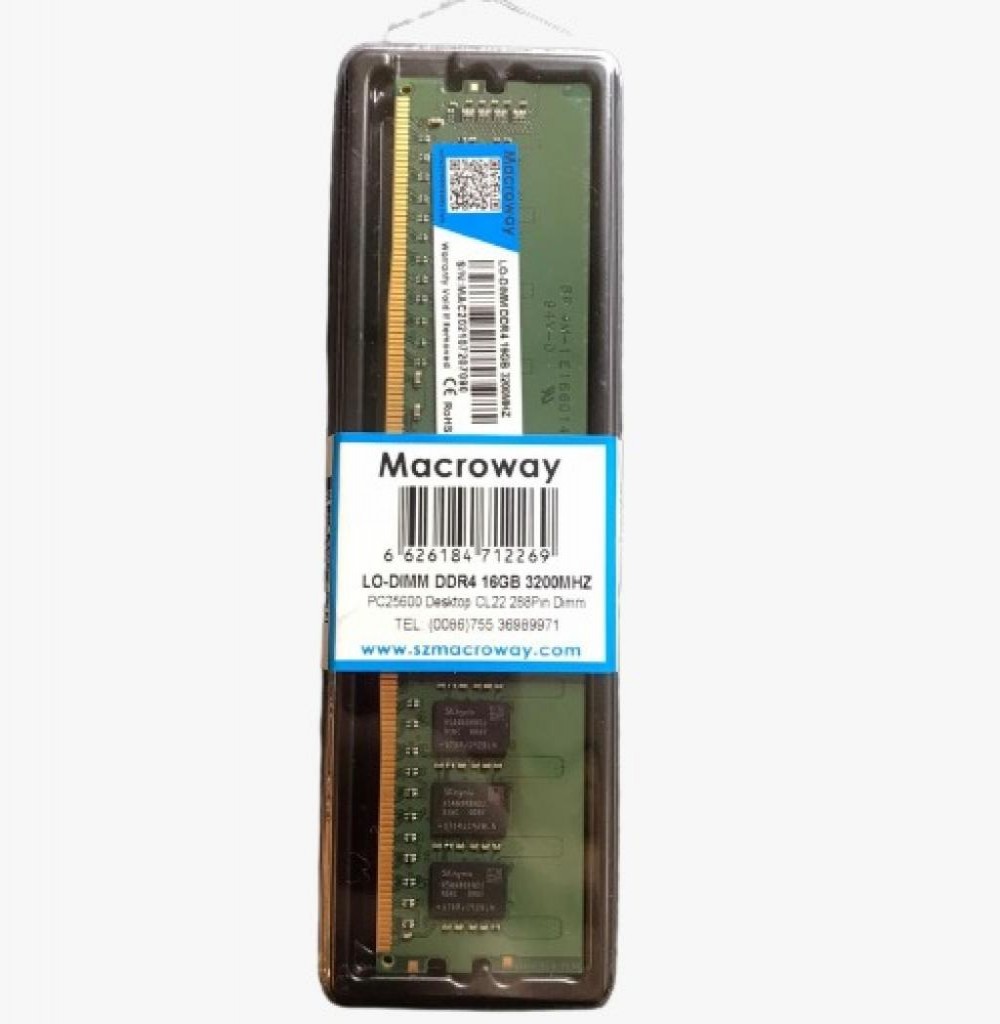Memória Ram DDR4-16GB 3200 Macroway 