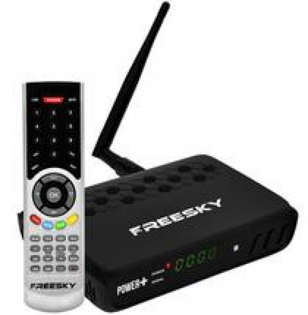 Receptor Digital Freesky Power Plus Preto