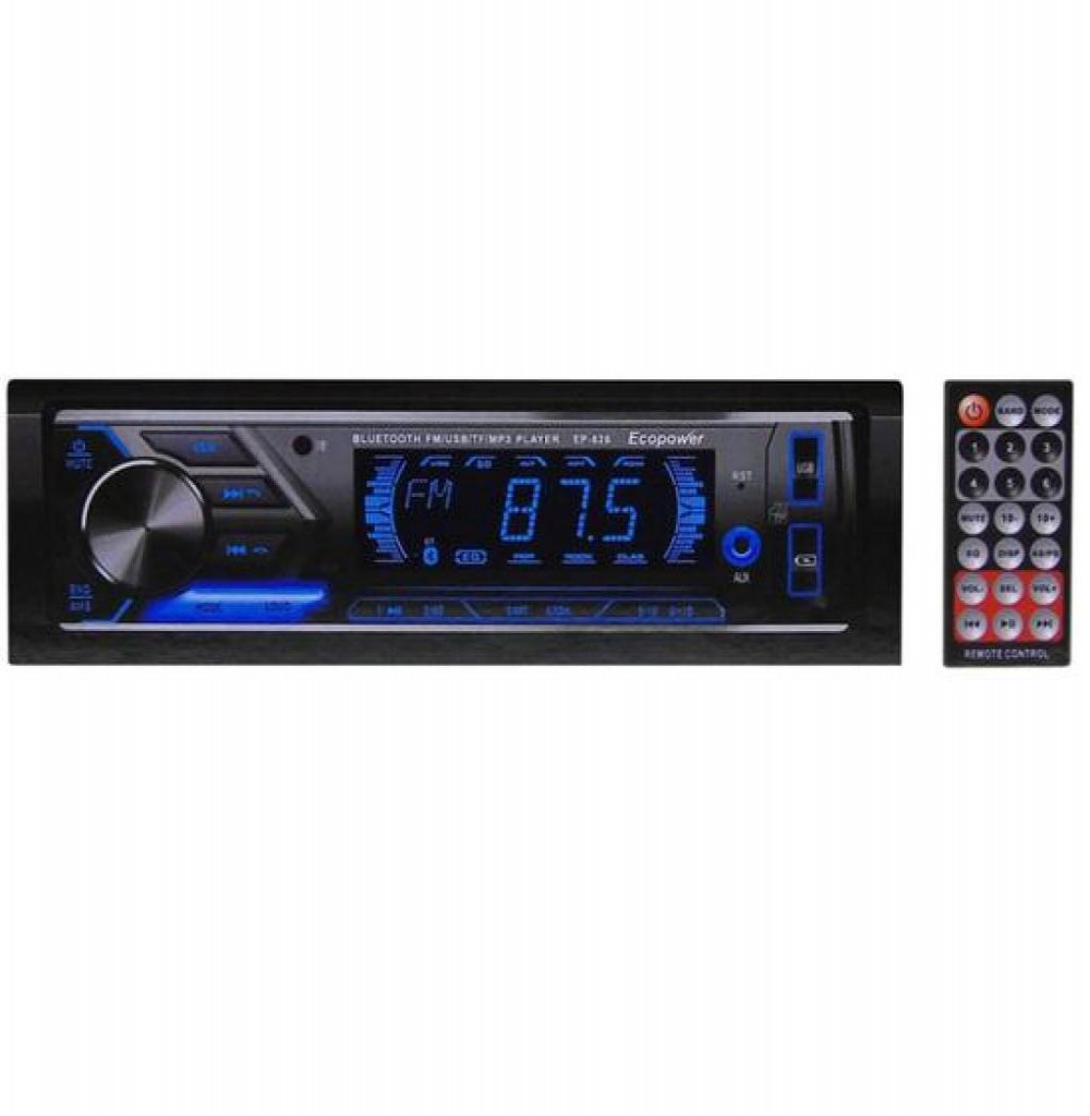 Som Para Carro Ecopower EP-626 USB/SD/BT/FM 