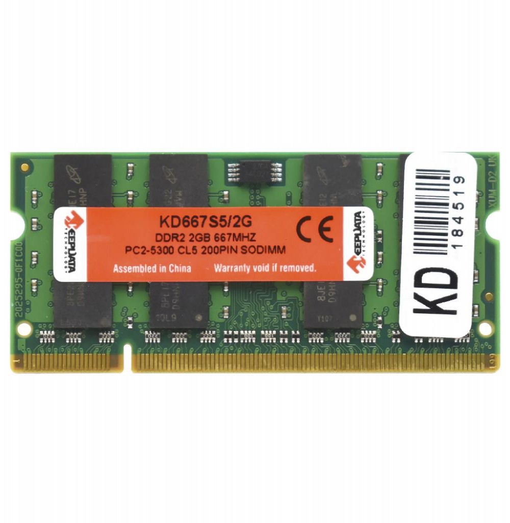 Memoria para Notebook DDR2 2GB 667 KeepData KD667S5/2G