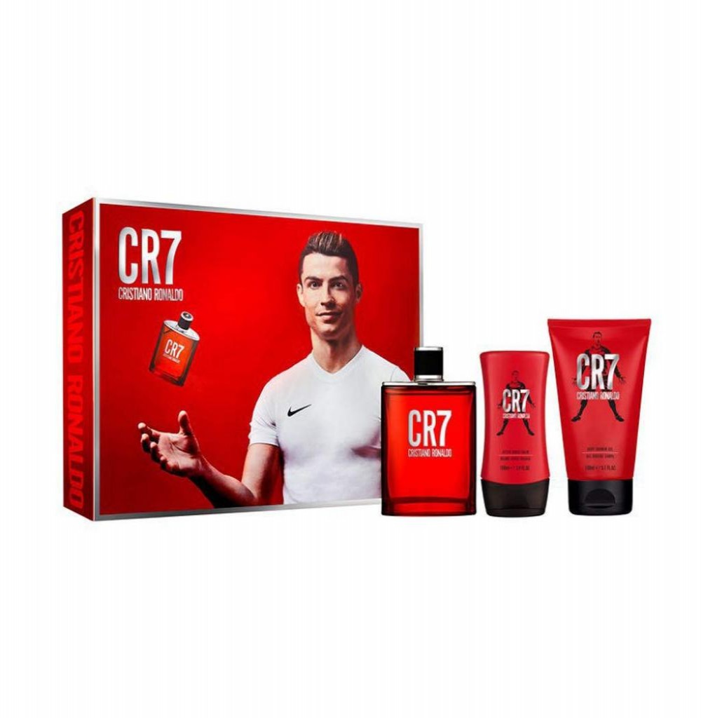 Kit Perfume Cristiano Ronaldo CR7 Edt Masculino 100ML + Body Shower 150 + Balsamo 100 