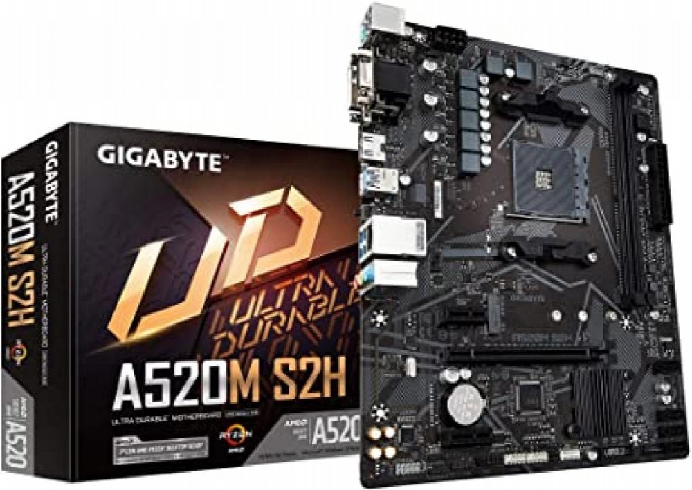 Placa Mae AMD (AM4) Gigabyte A520M S2H