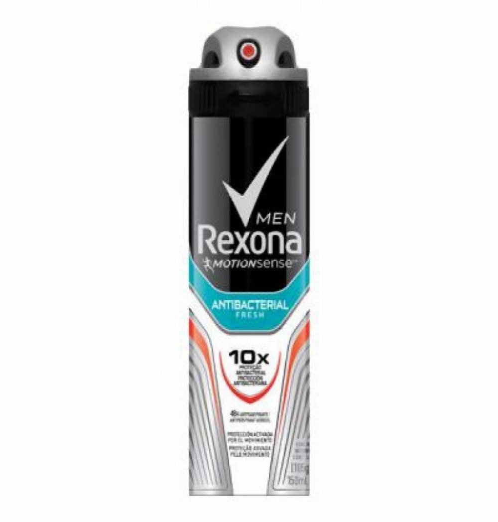 Desodorante Rexona Spray Antibacteriano Fresh Masculino 90 Grama