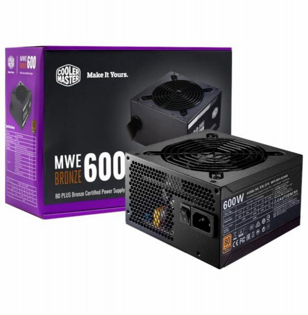 Fonte 600W Cooler Master MWE Bronze  MPE-6001-ACAAB