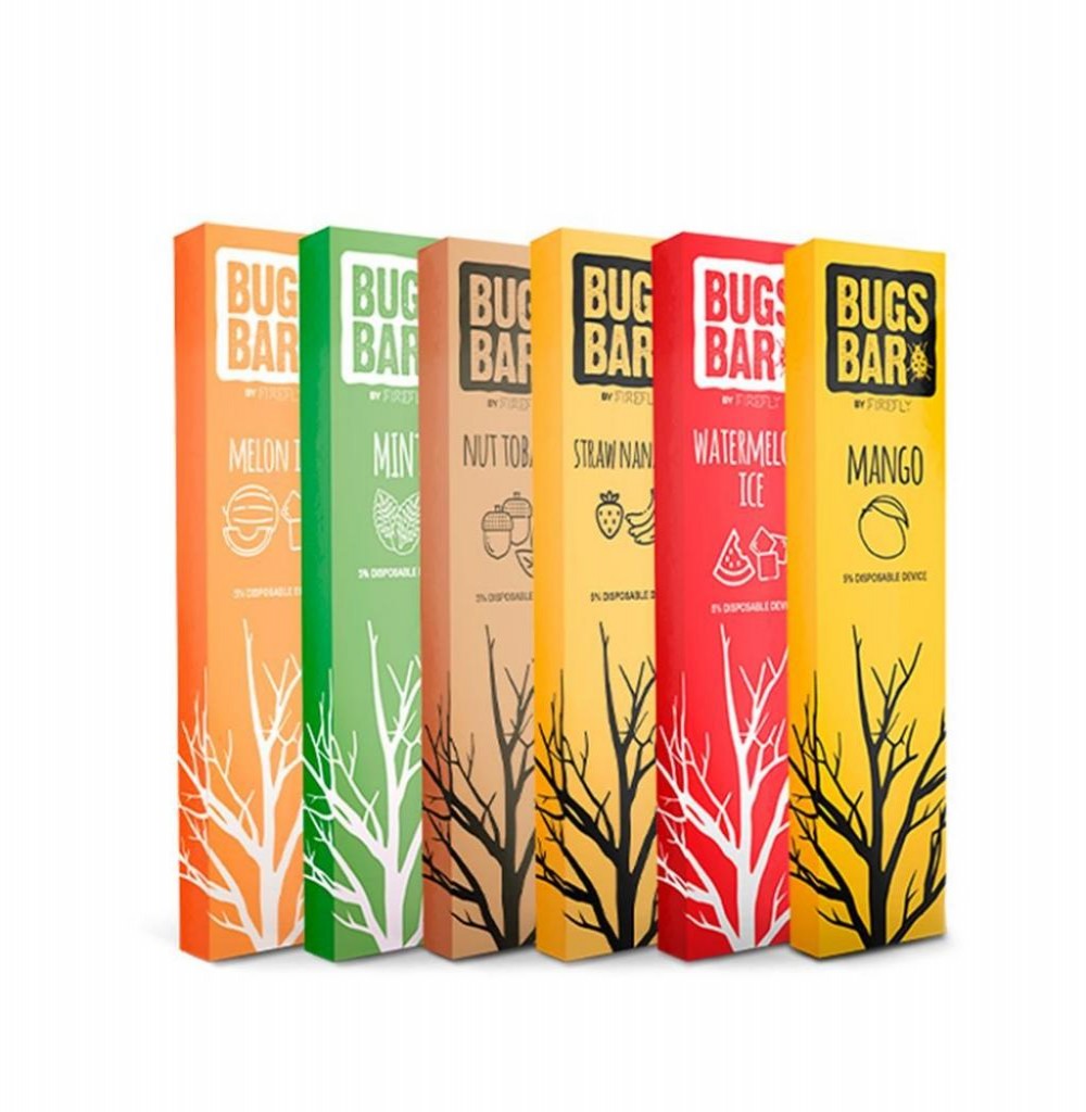Vape Descartável Firefly Bugs Bar 300P Morango