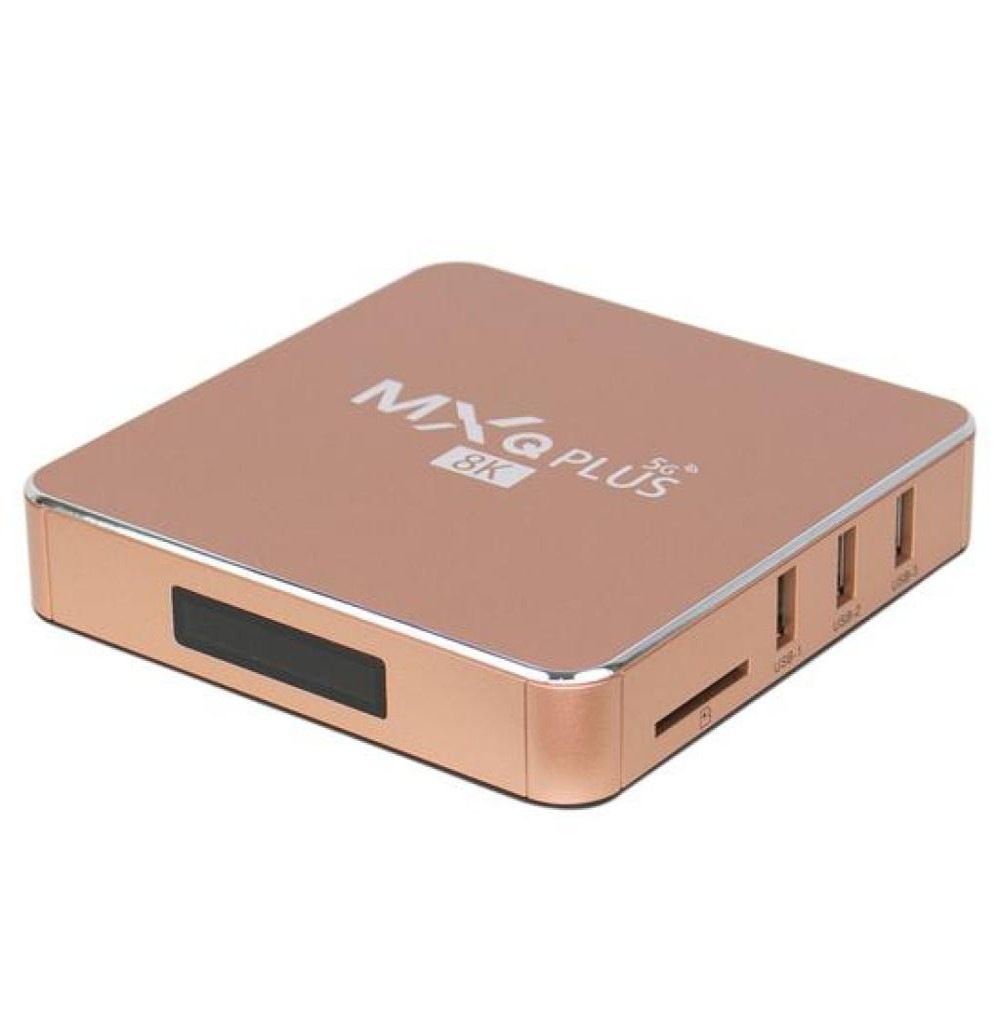 Receptor Digital IPTV MXQ Plus 8K 8+64 5G Rose 