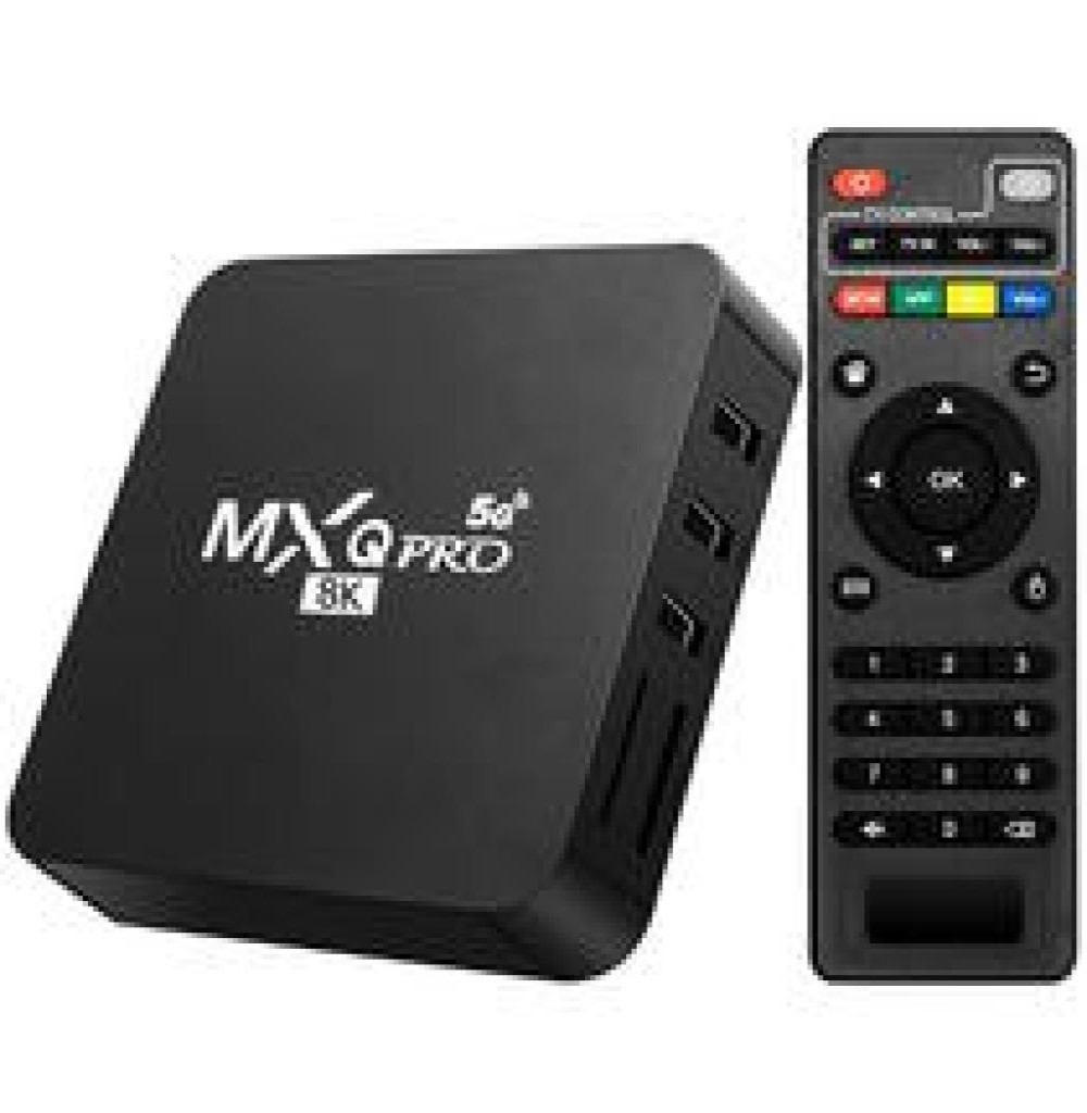 Receptor Digital IPTV MXQ Plus 8K 16+128 5G Preto 