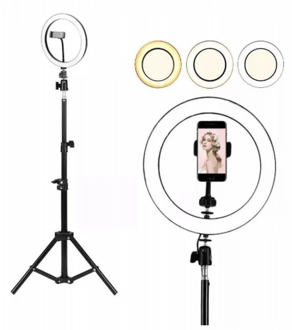 Aro Led Sate A-MK04 10" Com Tripe