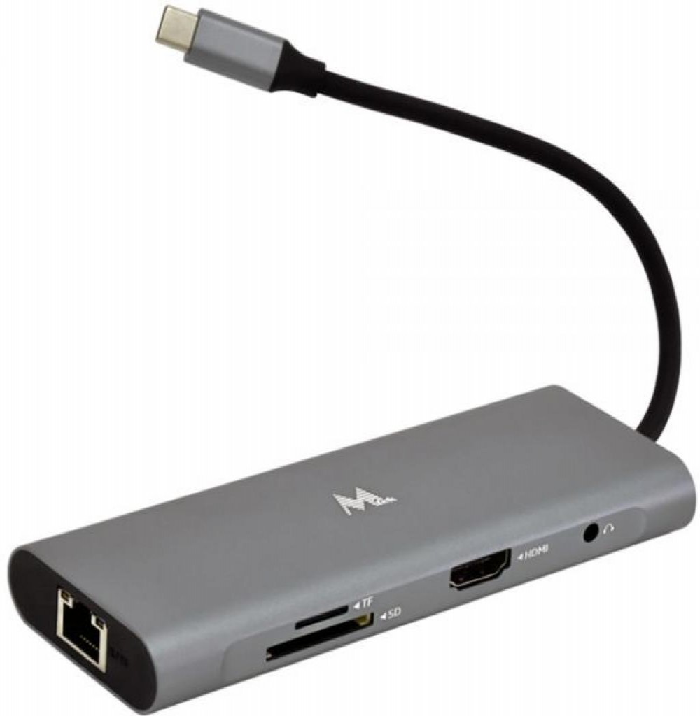Adaptador USB-C/HDMI/USB3.0/RJ45/MIC.SD/SD Mtek HC-901