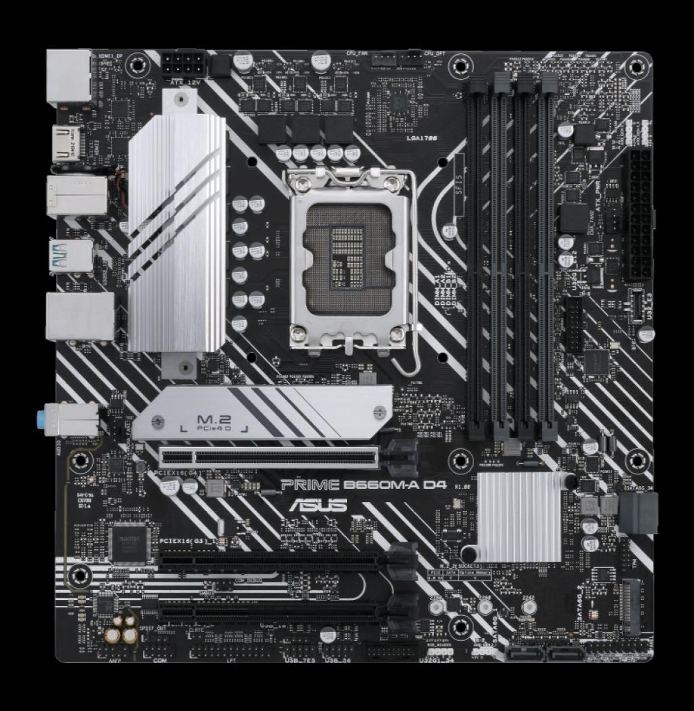 Placa Mae Intel (1700) Asus B660M-A Prime D4