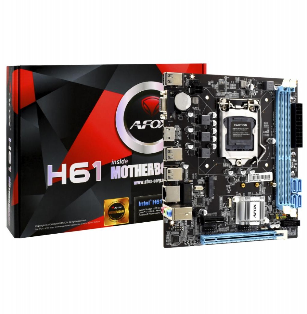 Placa Mae Intel (1155) Afox IH61-MA9