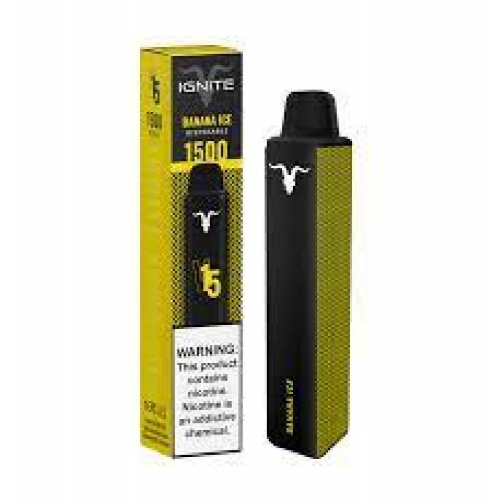 Vape Descartável Ignite V15 1500P Banana Ice