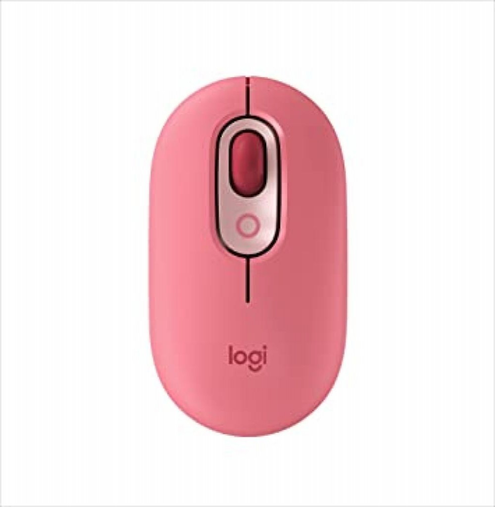 Mouse Logitech Pop Emoji Rosa Sem Fio 910-006551