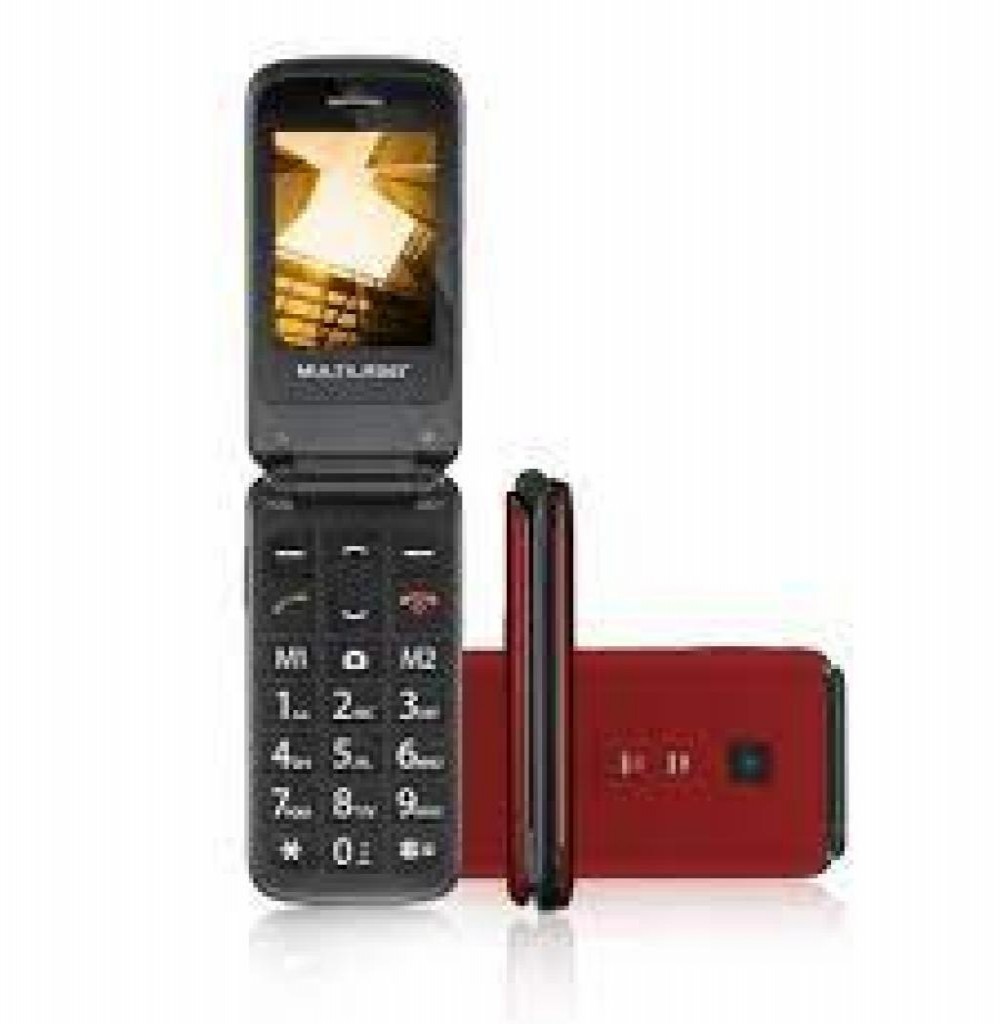 Celular Multilaser Flip Vita P9021 2.4" Vermelho Anatel