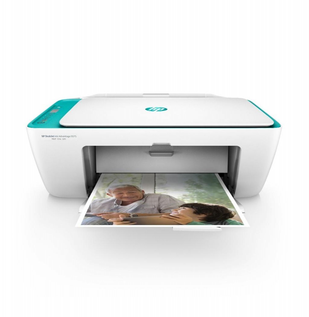 Impressora HP DeskJet 2675 Multifuncional 3 em 1 Bivolt - Branca/Verde