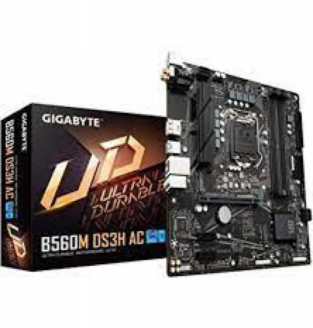 Placa Mae Intel (1200) Gigabyte B560M DS3H AC 