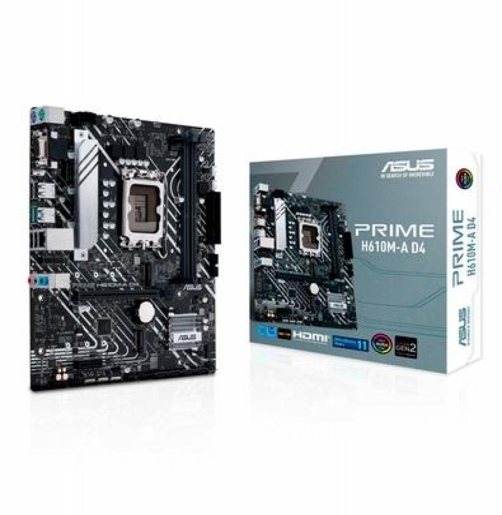 Placa Mae Intel (1700) Asus H610M-D Prime D4