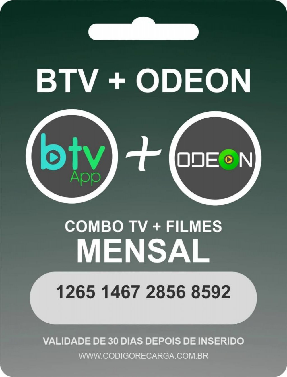 Rec. Card. BTV Canais/Odeon