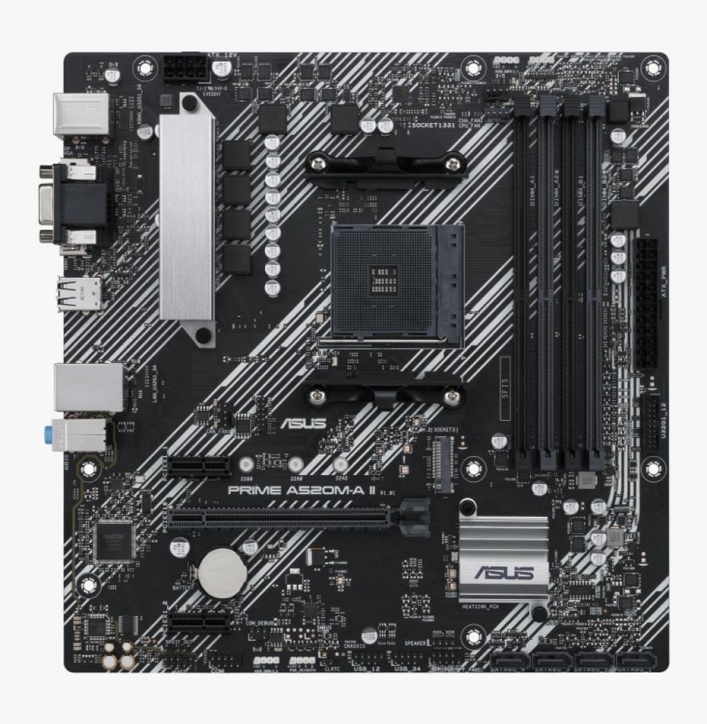 Placa Mae AMD (AM4) Asus A520M-A II Prime