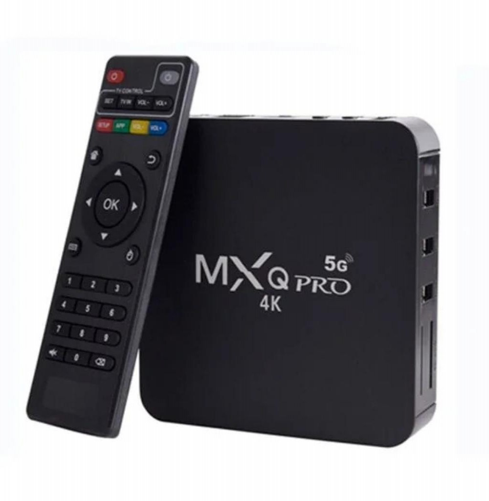 Receptor Digital IPTV MXQ Pro 4K 5G 64+512GB Black