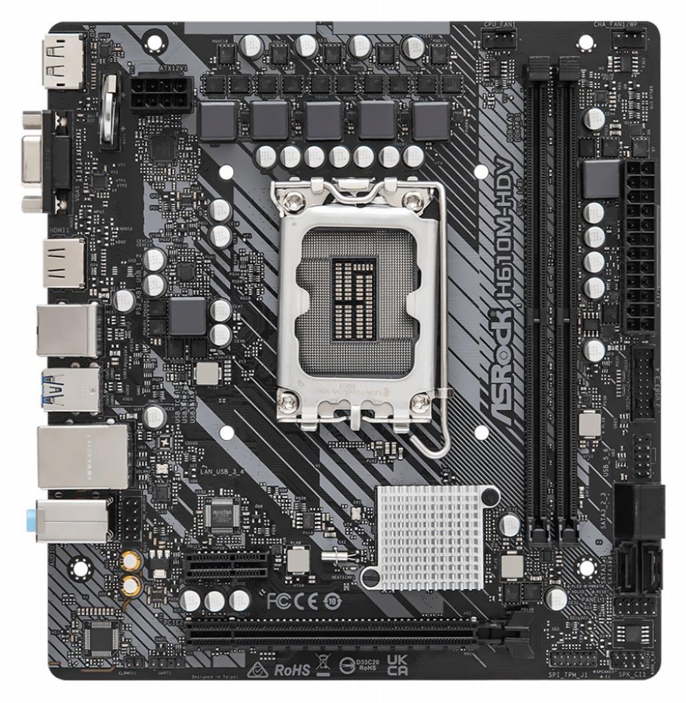 Placa Mae Intel (1700) Asrock H610M-HDV