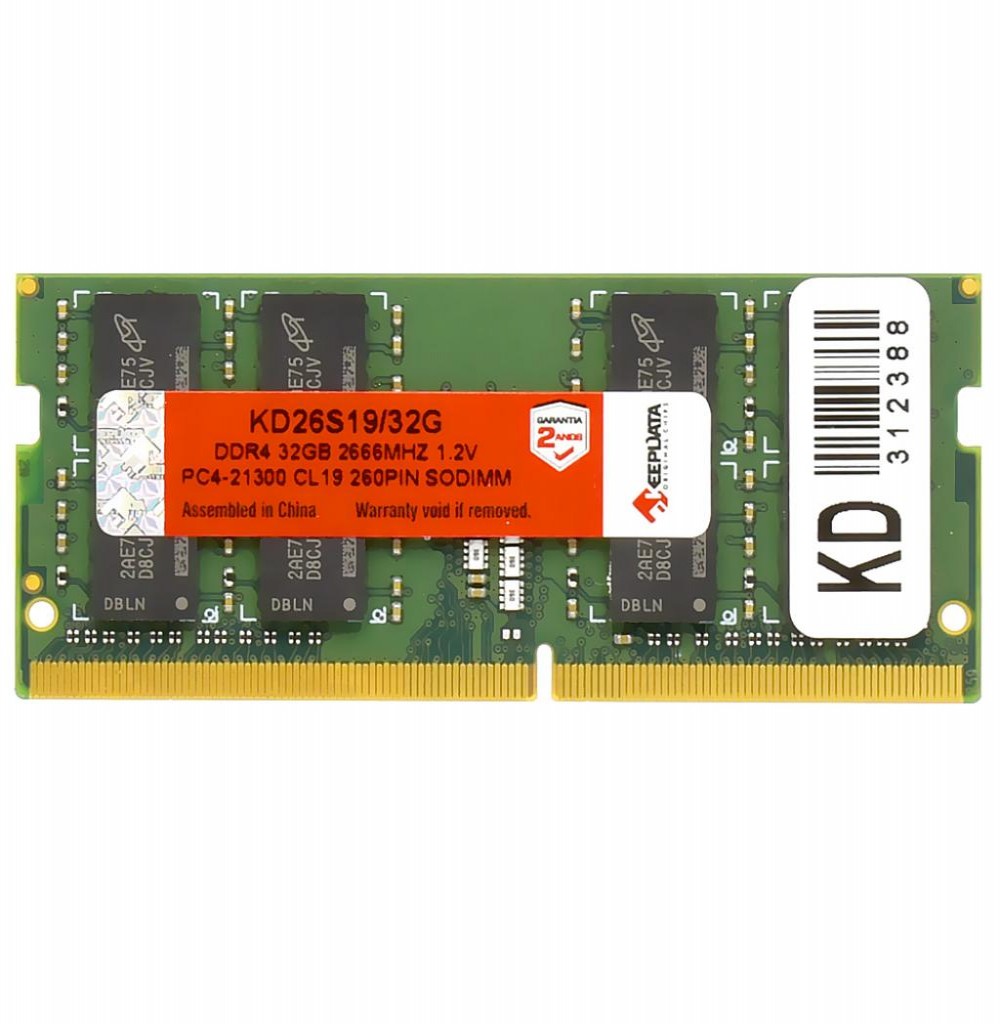 Memoria Para Notebook DDR4 32GB 2666 Keepdata KD26S19/32G