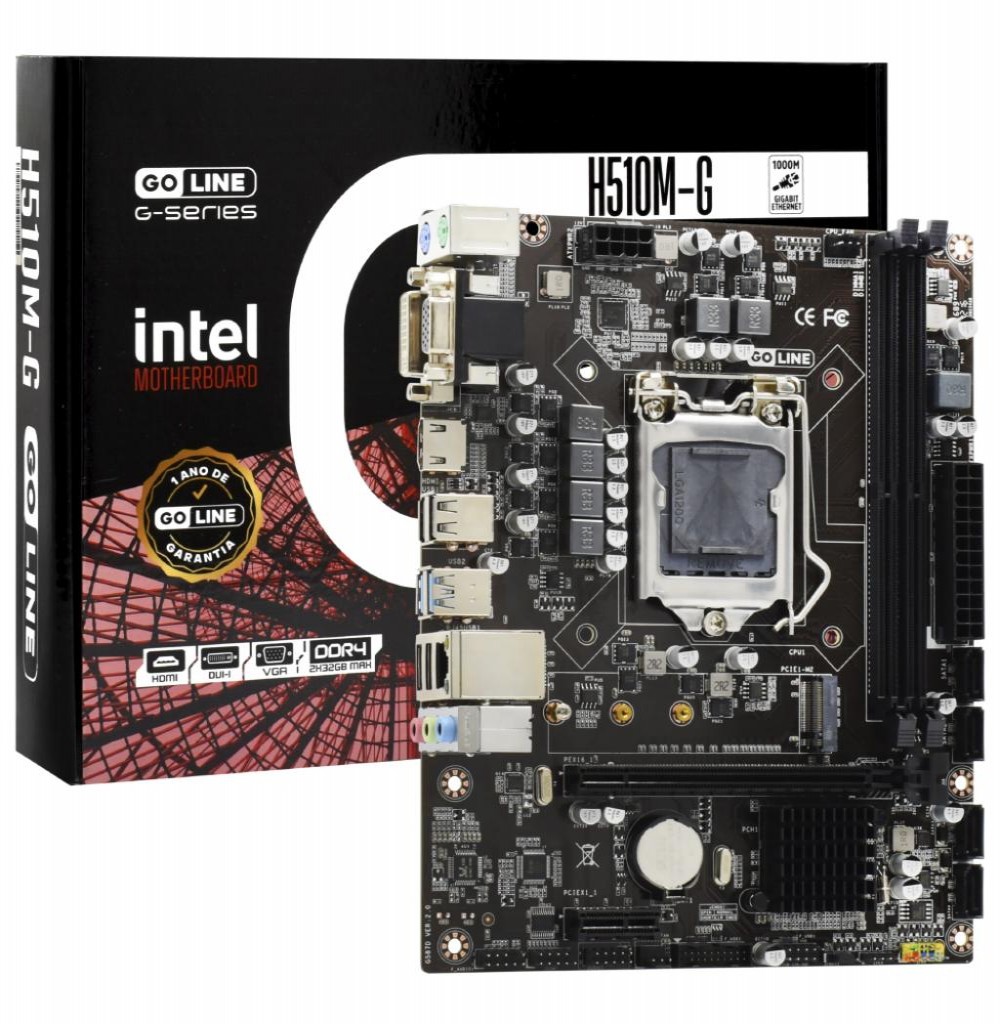 Placa Mae Intel (1200) Goline H510M-G